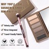 SUSIKEKI 6 Colors Mini Eyeshadow Makeup Palette with Brush Neutral