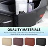 FSTURIOS Car Trash Can, Waterproof Leather Hanging Storage Container Vehicle