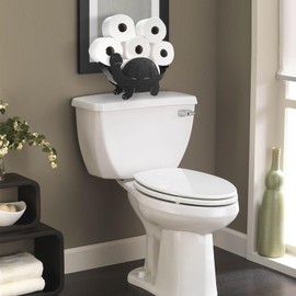 Sumnacon Toilet Paper Holder Metal Toilet Paper Storage Freestanding Toilet Paper Roll Holder Decorative Toilet Paper Holder Stand Whimsical Turtle Toilet Paper Organizer for Bathroom Counter Floor