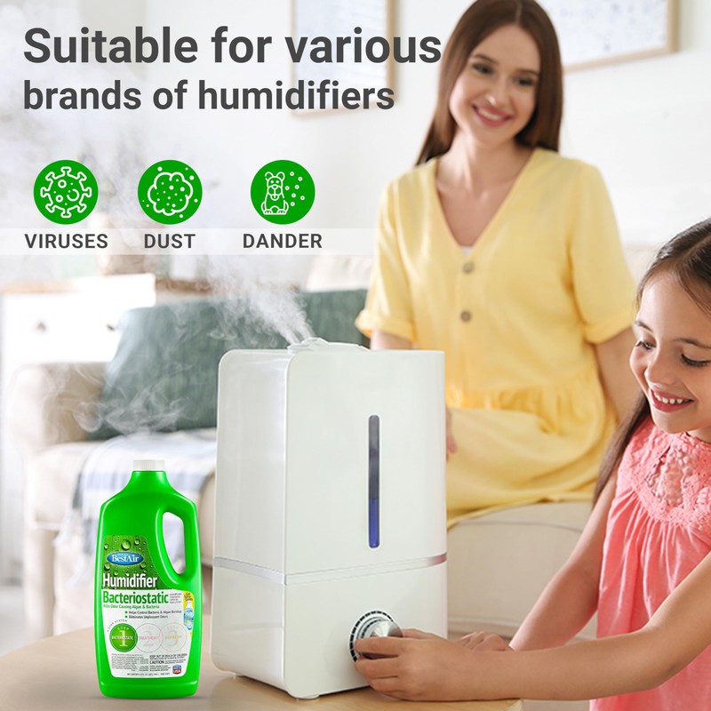 Bacteriostatic Humidifier Water Treatment – Comprehensive Humidifier Cleaning Solution –