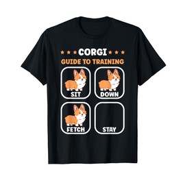 Funny Corgi guide to trainig dog owner corgi T-Shirt for Men Women Girls Kids
