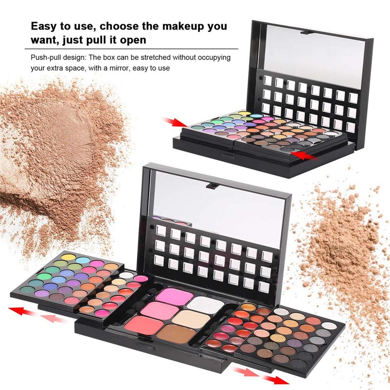 Brillia Contouring Kit Combination Ntday 78 Colours Eye Shadow Palette with