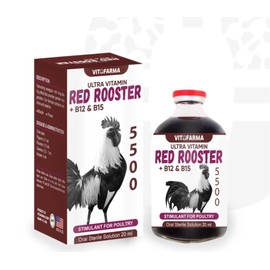 VITOFARMA B12 5500 20ml Restorative Muscle Mass Optimal Weight Training Support Booster for Rooster - Suplemento para Gallos b12 20 ml (20 ml)