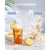 HOMEZAY Ice Maker Countertop, 9 Cubes Ready in 6 Mins,