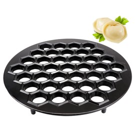 DOERDO Ravioli Maker Dumplings Mold, Pelmeni Meat Dumplings Maker Handmade Dumpling Cutter for Pelmeni Dumpling, Black