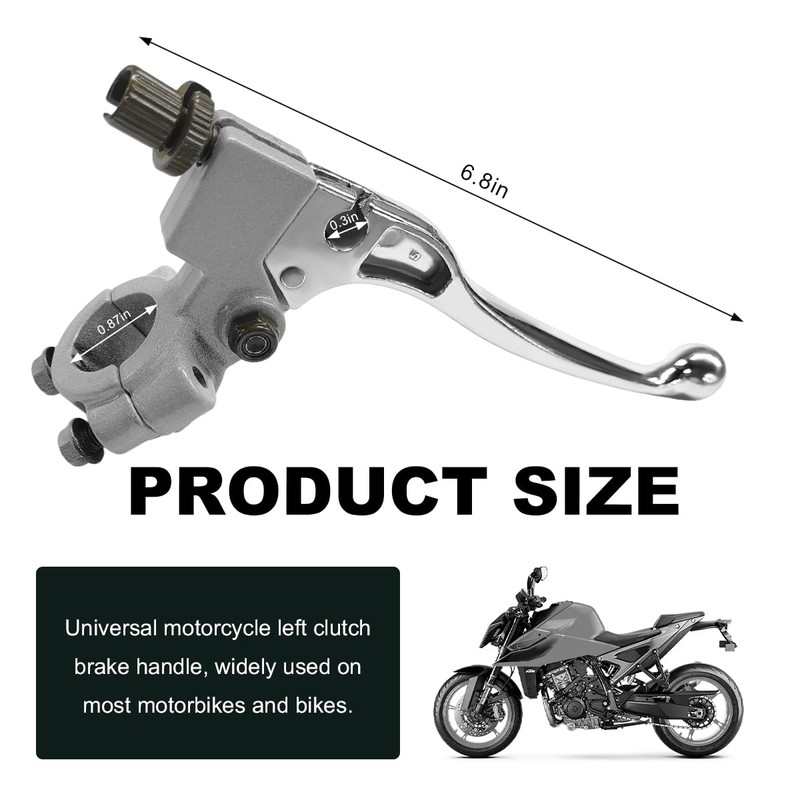 KVAEY Motorcycle Clutch Lever, 7/8" 22mm Left Handlebar Folding Brake