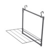 Household Essentials Metal Expandable Over the Door Drying Rack, Gray