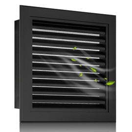 Zepoty 10" x 10" Aluminum Gable Vent with Screen - Ideal for Attics and Sheds, Elevating Ventilation in Clean Spaces, Featuring a Refined Design, Vent Opening: 8" x 8"