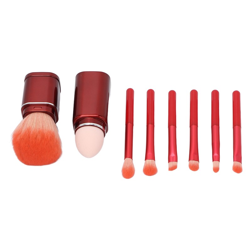 8 in 1 Makeup Brushes Set Telescopic Mini Portable Cosmetic