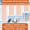 KEIFI Stainless Steel Stove Knob Replacements for GE Gas Stove