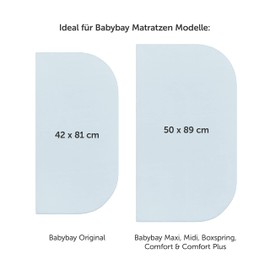 Laleni Premium fitted sheets for the rollaway bed, breathable, 100% cotton (150 g/m²), Oeko-Tex 100 certified, 50 x 89 x 10 cm, light blue, set of 2