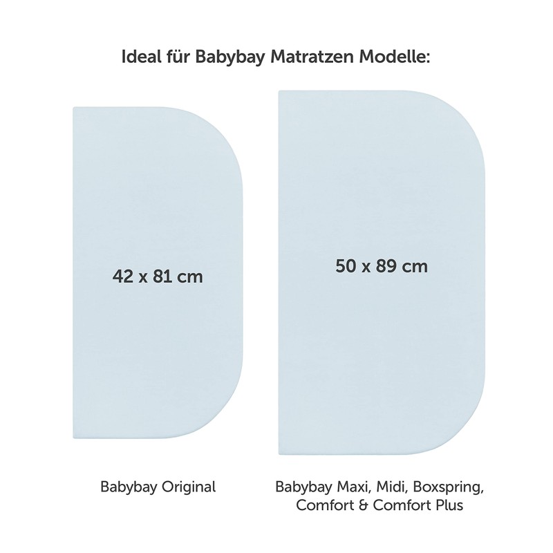Laleni Premium fitted sheets for the rollaway bed, breathable, 100%