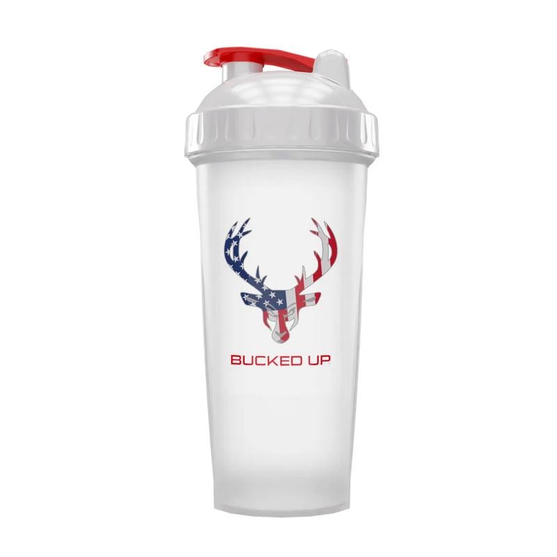 Bucked Up Perfect Shaker Bottle - 28 oz. Drinkware:_Black/Grey