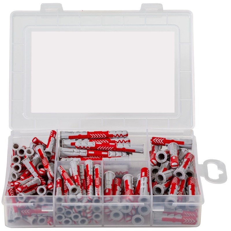 fischer Meister-Box DuoPower Short/Long Dowel Box with 150 Items, 60