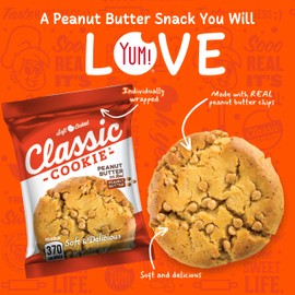 Classic Cookie, Soft Baked Cookie, Peanut Butter 3oz, 32 Count Pack