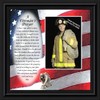 Crossroads Home Décor Fireman’s Prayer Picture Frame, Firefighter Graduation Present,