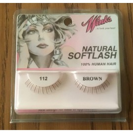 Winks Natural Softlash 100% Human Hair #112 Brown