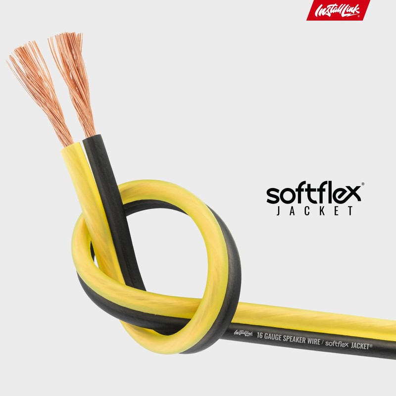 Install Link 16 AWG Gauge Speaker Wire Cable (30 Feet)