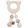 goki 65212 Wooden Grasping Toy Bear Head - Trains the