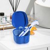 KISEER Blue Denture Bath Case Cup Box Holder Storage Container