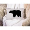 BGBDEIA Bear Cushion Cover,Throw Pillow Cover Black Bear Decorative Pillow