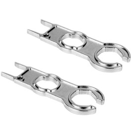 lcyen 2PCS MC4 Wrench Set – Solar Panel Disconnect Tool, MC4 Spanner for Cable System, Handy Wrench for Solar Connector, Wire Connector Tool(Silver)