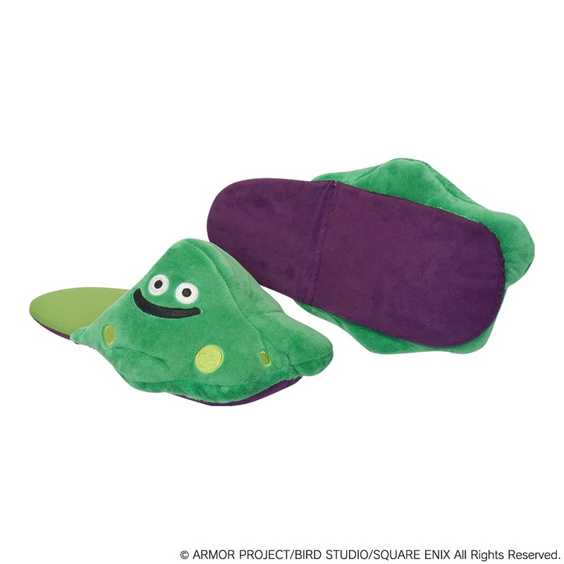 Dragon Quest Travel Folding Slippers, Bubble Slime