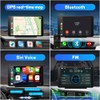 Portable Wireless Apple CarPlay and Android Auto Car Radio Stereo,