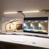 LED Desk Lamp, Double Head Desk Light with USB Charging
