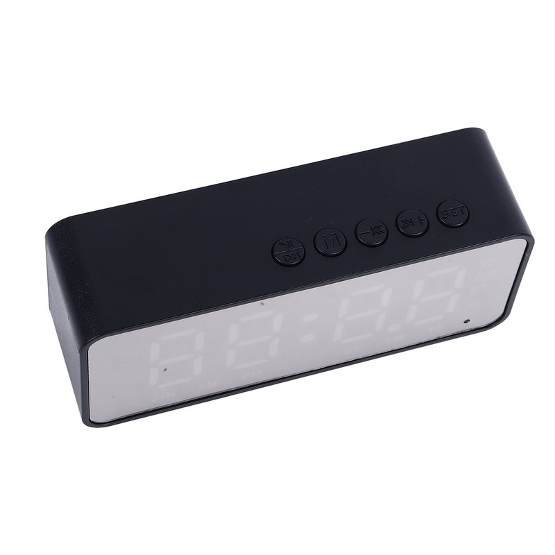 Mirror Alarm Clock Bluetooth Speaker Rechargeable Digital Alarm Clock Bluetooth
