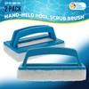 U.S. Pool Supply Hand-Held Pool Scrub Brush, 2 Pack -