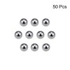 sourcing map Pack of 50 Bearing Balls, Carbon Steel, Precision
