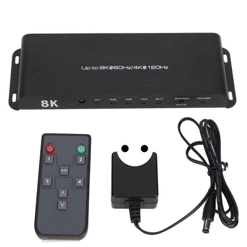 8K HD Switcher 4 In 1 Out 40Gbps 8K 60Hz