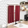 No. 918 Martine Microfiber Semi-Sheer Rod Pocket Kitchen Curtain Valance
