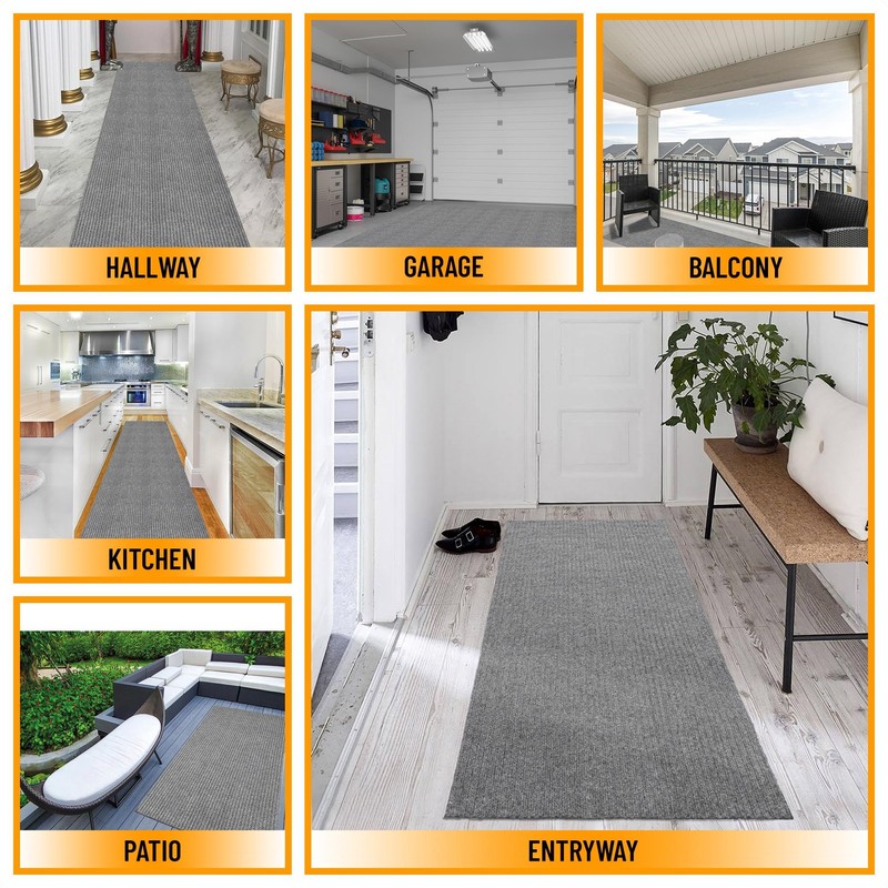 Ottomanson 2' x 5' Hallway Runner with Scraper Pile -