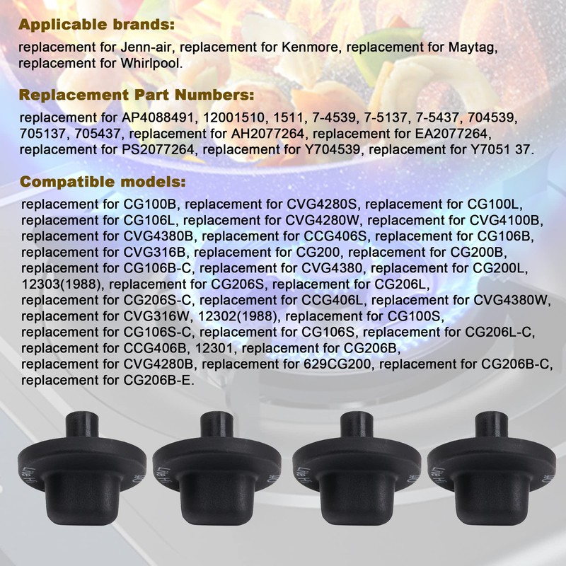 BQLZR Cooktop Oven Control Knob Replacement for Kenmore AP4088491 71001641