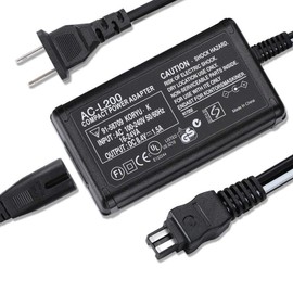 AC-L200C AC Adapter Compatible SONY Handycam Camcorder DCR-SX40 DCR-SX41 DCR-SR42 DCR-SX44 DCR-SR45 DCR-SR46 DCR-SR47 DCR-SR68 DCR-SX63 DCR-SX65 DCR-SX85 HDR-CX390 HDR-CX680 HDR-CX170 HDR-X500