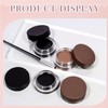 2PCS Waterproof Eyeliner and Brow Pomade, Long-Lasting Smudge-Proof Formula, High