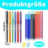 30 x Replacement Refills, Colourful Set, Erasable Refills, Compatible with