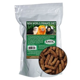 New World Primate Diet (4 lb.) - Highly Nutritional Food Formulated for New World Primates - Marmosets, Tamarins, Capuchins, & Other Monkeys