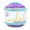 Lion Brand Yarn (1 Skein) Mandala Sparkle Yarn, Aquila