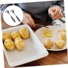 CIYODO 2Pcs Stainless Steel Potato Mashers Ergonomic Design for Effortless