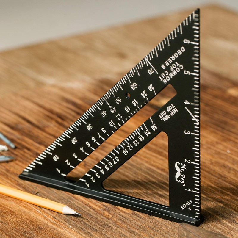 Mr. Pen- Metal Square Ruler, 7 Inch, Aluminum Rafter Square,