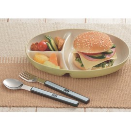 Canoe 83555 Small Lunch Plate, Small, 4P, Approx. 9.4 x 6.7 x 1.6 inches (24 x 17 x 4 cm)