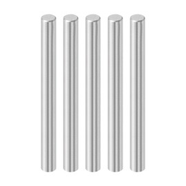 sourcing map 5 Pcs 1/4x2-1/2" Dowel Pins, Bearing Steel Cylindrical Dowel Pins Shelf Support Peg Pin Rod Fasten Elements Metal Shelf Pegs
