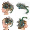 Peacock Headpiece Hair Clip, Peacock Hair Accessories, Feather Hair Accessories