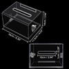 Belle Vous Pack of 2 Lockable Plastic Cash Boxes, 11.5