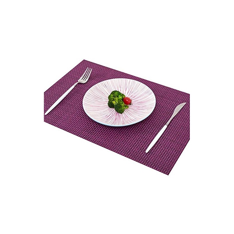 Addfun®Table Mats(Set of 4),Premium Washable High Quaity Non-Slip Insulation PVC