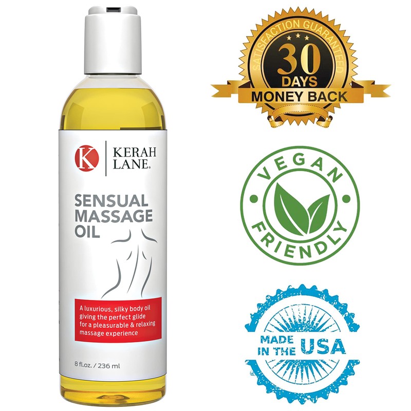 Sensual Body Massage Oil, Therapeutic and Relaxing Essential Oils for