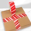 UUYYEO 4.5cm x 100 Yard Red and White Striped Tape